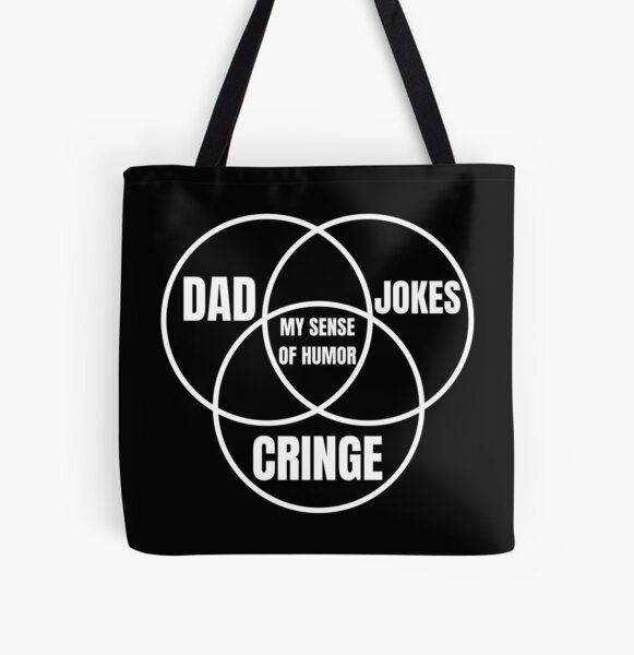 Item preview, Dad jokes triple venn diagram designed and sold by Caregiverology.