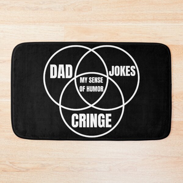 Item preview, Dad jokes triple venn diagram designed and sold by Caregiverology.