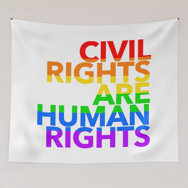 Item preview, CIVIL Rights are Human Rights (gay pride 2.0) designed and sold by Thelittlelord.