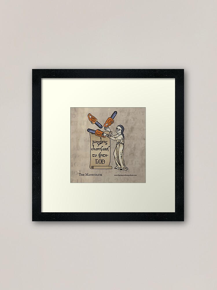 Alternate view of Juggling Chainsaws Framed Art Print