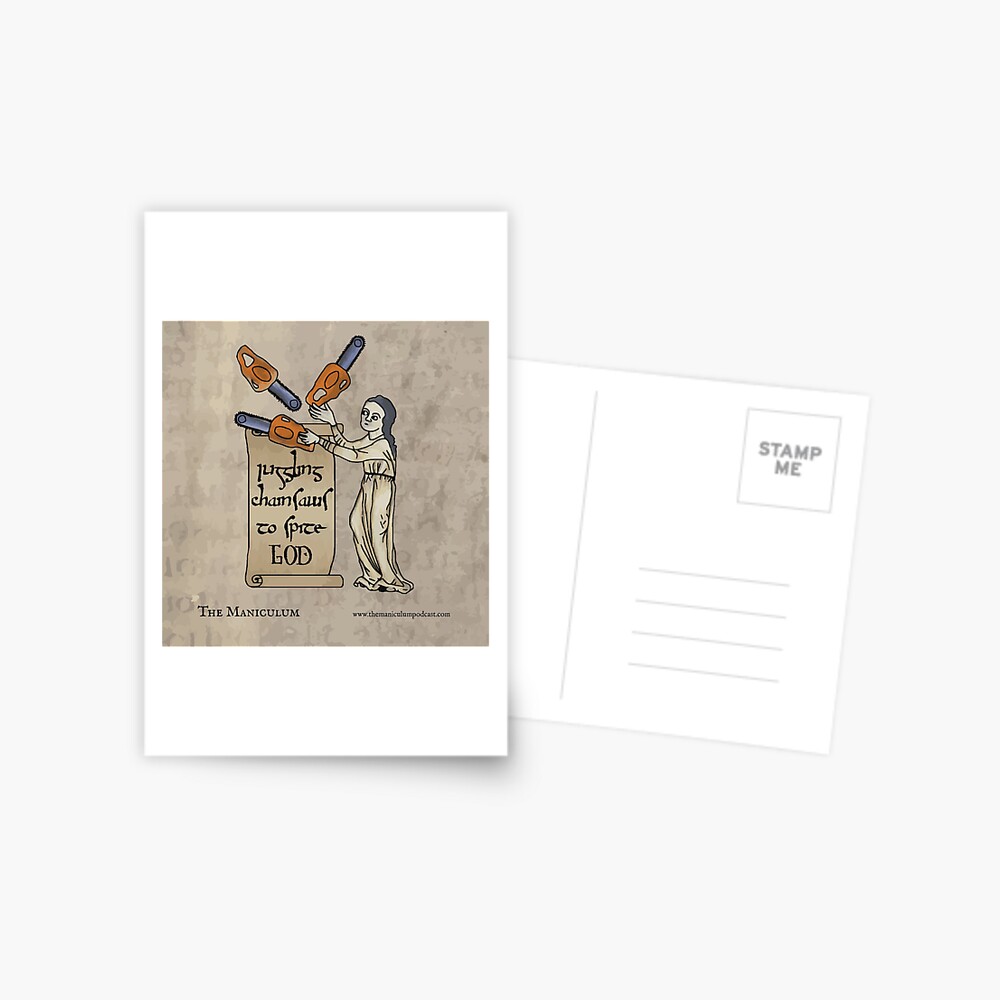 Juggling Chainsaws Postcard