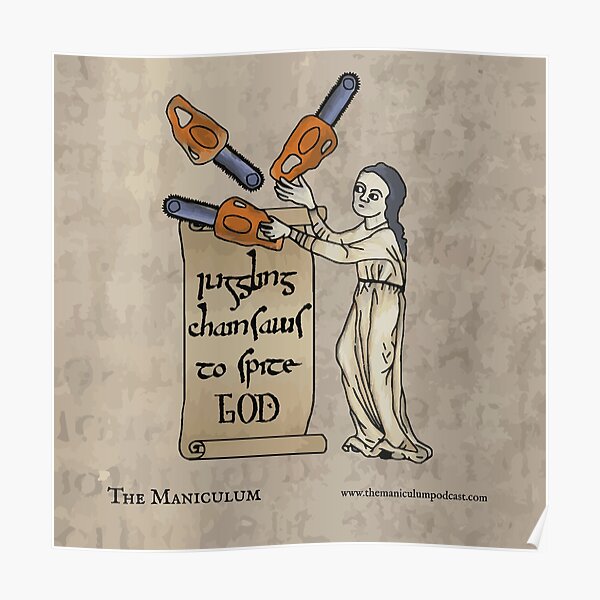 Juggling Chainsaws Poster