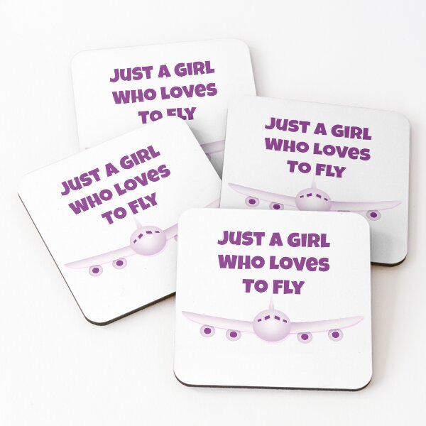 Item preview, Gift for female pilot Just a Girl Who Loves To Fly designed and sold by j9gothbe.