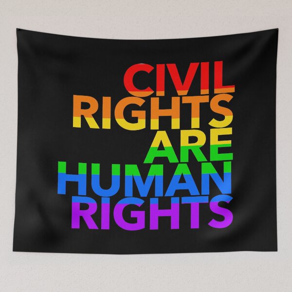 Item preview, CIVIL Rights are Human Rights (gay pride 2.2) designed and sold by Thelittlelord.