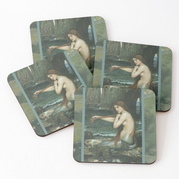 Item preview, A Mermaid - John William Waterhouse  designed and sold by RonesaAveela.