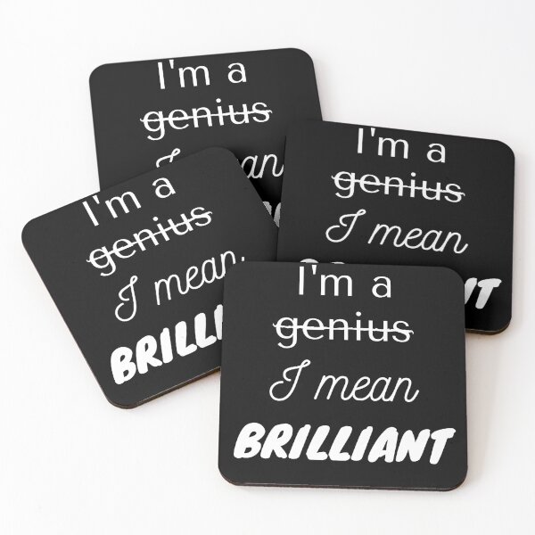 Item preview, I'm a genius, I mean brilliant 2 designed and sold by Bonicrazypeople.