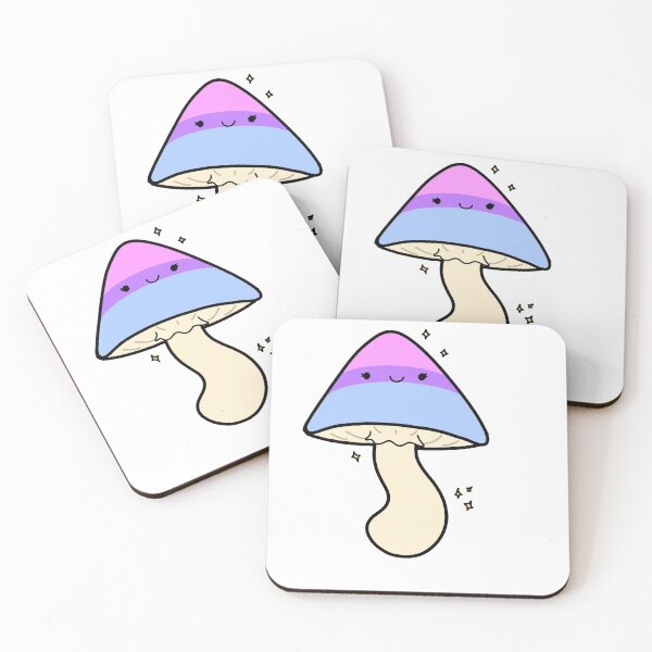 Item preview, Bisexual Flag Triangle Mushroom designed and sold by ProjectQueer.