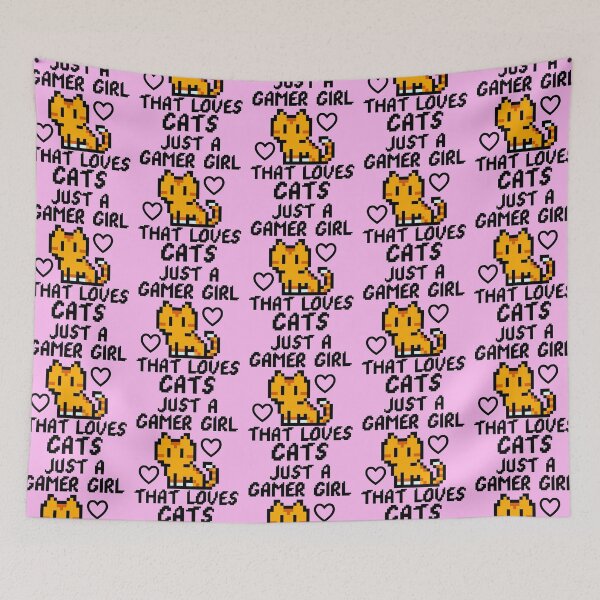 Item preview, Just A Gamer Girl That Loves Cats designed and sold by CozyCoveDesigns.