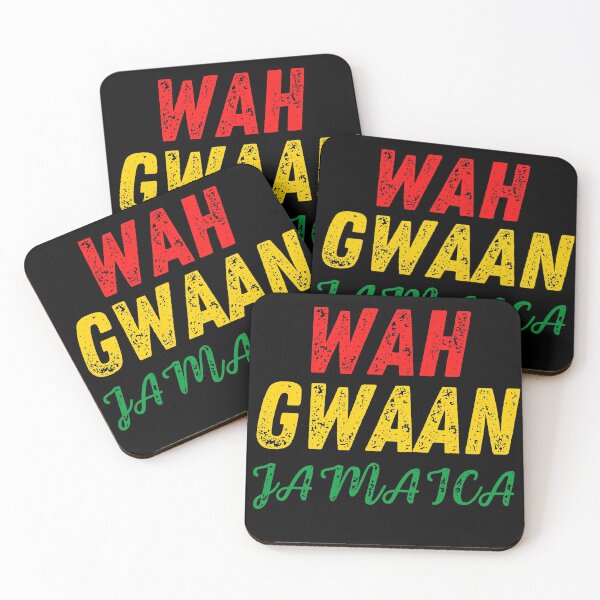 Item preview, Wah Gwaan Jamaica Distressed Reggae Rasta Colors designed and sold by RastaColors.
