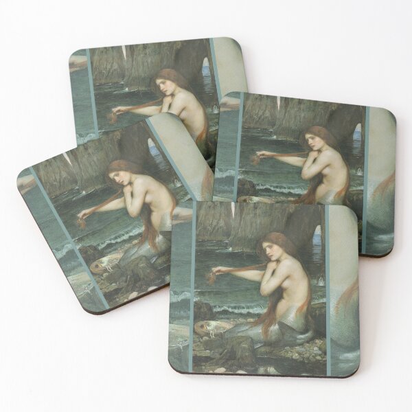 Artikelvorschau, Eine Meerjungfrau - John William Waterhouse entworfen und verkauft von RonesaAveela.