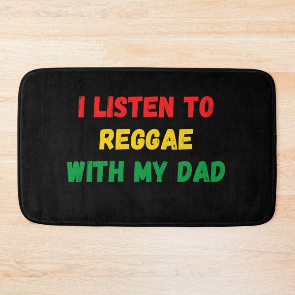 Item preview, I Listen To Reggae With My Dad Distressed Reggae Rasta Colors designed and sold by RastaColors.