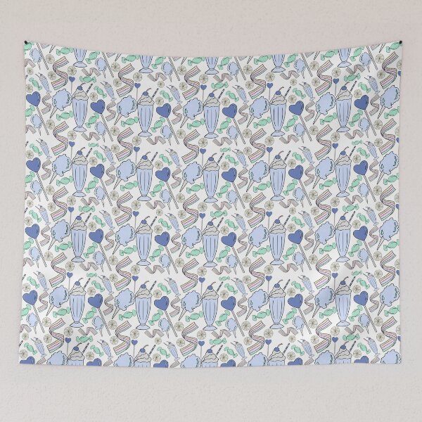 Item preview, Candies and Sweets Blue designed and sold by willowsbunnies.