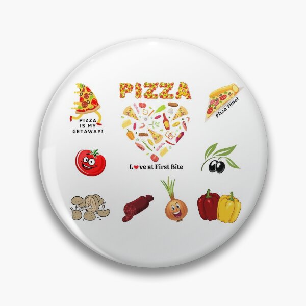 Item preview, pizza is my valentine! Pizza Addicted, Vegetables, Mushroom, Tomato, Onion, Bell Pepper Unique Set Designs Value Pack designed and sold by Ilana Khoshsima.