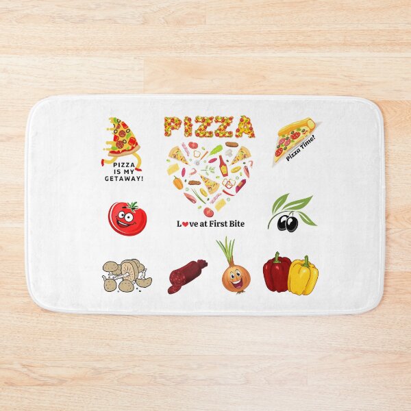 Item preview, pizza is my valentine! Pizza Addicted, Vegetables, Mushroom, Tomato, Onion, Bell Pepper Unique Set Designs Value Pack designed and sold by Ilana Khoshsima.