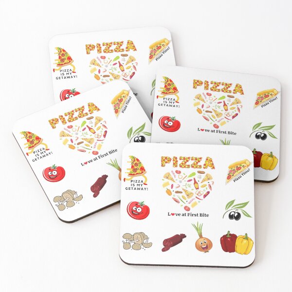 Item preview, pizza is my valentine! Pizza Addicted, Vegetables, Mushroom, Tomato, Onion, Bell Pepper Unique Set Designs Value Pack designed and sold by Ilana Khoshsima.