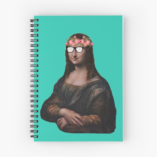 Aperçu de l'œuvre Mona Lisa Shades and Flowers Funny Art créée et vendue par mpdesigns73.