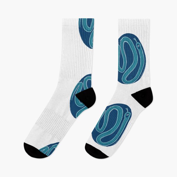 Item preview, Blue minimalistic snake  designed and sold by Libelula-13.