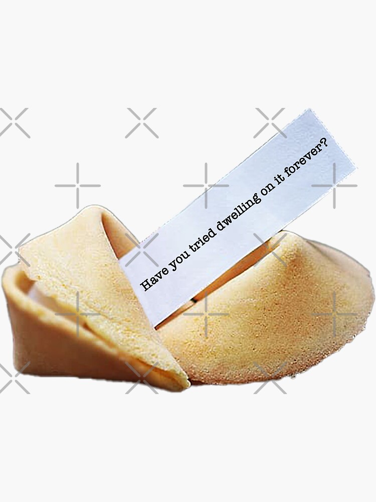 "Fortune cookie bad advice" Sticker for Sale by NewWaveyDavey Redbubble
