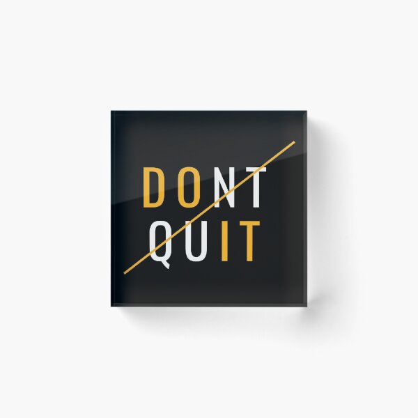 Item preview, Do It, Don't Quit, Motivational designed and sold by MelanieMerches.