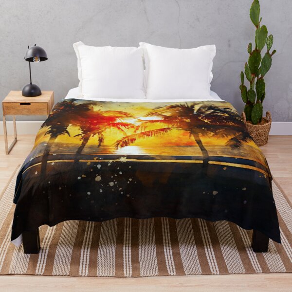 Item preview, Beach sunset watercolours designed and sold by BorneowithLove.