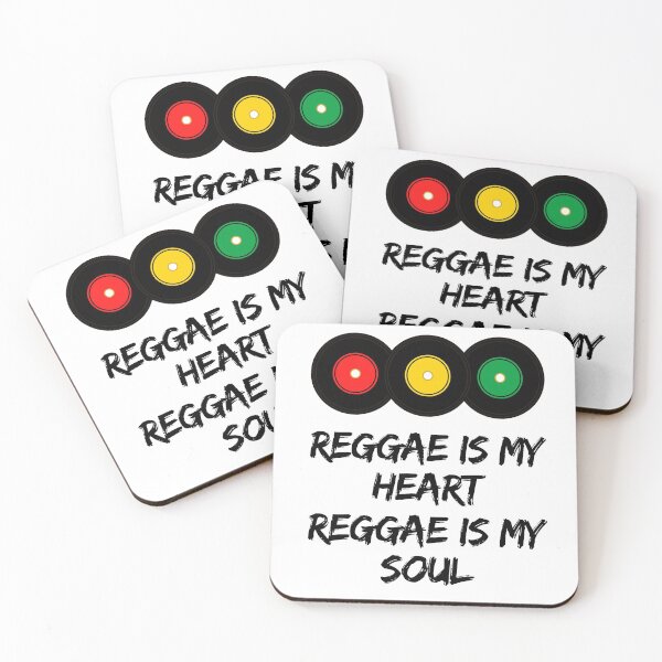 Item preview, Reggae is My Heart Reggae is My Soul Vinyl Records in Rasta Colors designed and sold by RastaColors.