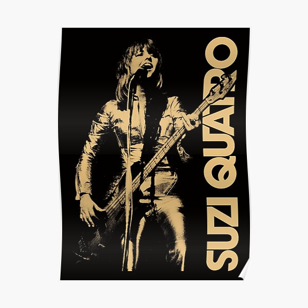 "Suzi Quatro Rock and singing retro 1" Poster for Sale by eringtonsamed