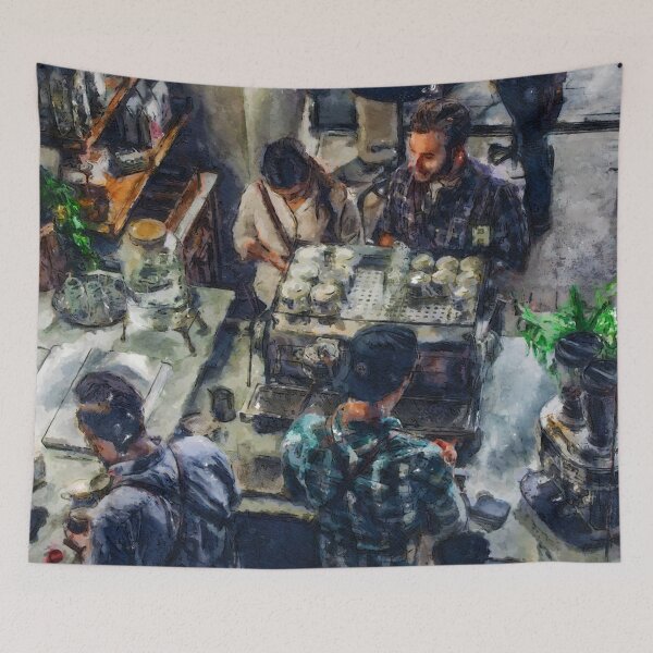 Item preview, Coffee shop artwork designed and sold by BorneowithLove.