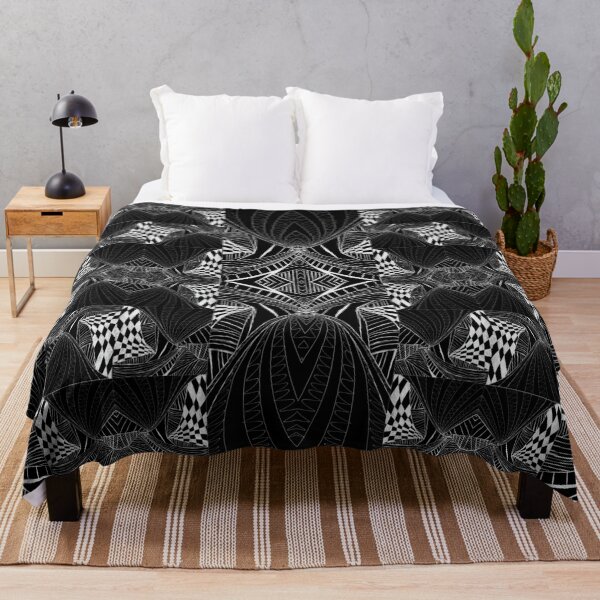 Item preview, Black & White Mandala African Print designed and sold by Designs By YL.