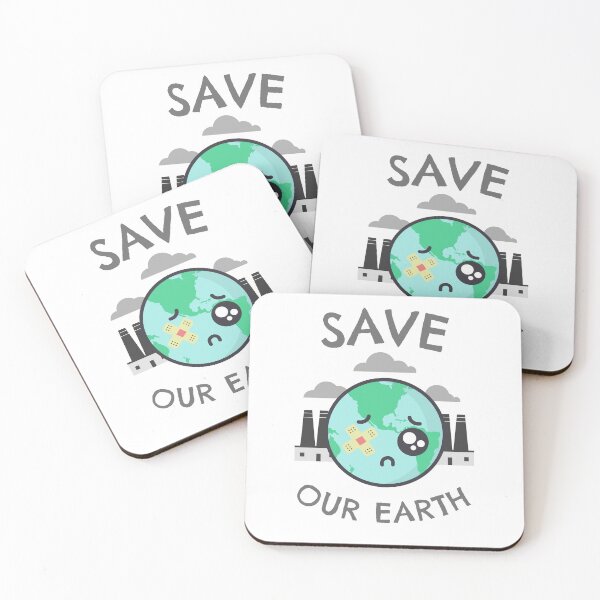 Item preview, Save Our Earth - Cute Cartoon Earth designed and sold by liftdesign.