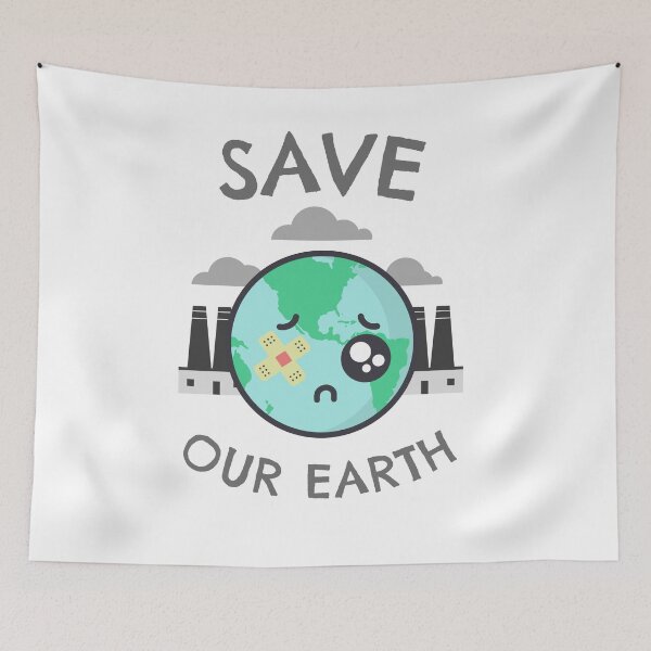 Item preview, Save Our Earth - Cute Cartoon Earth designed and sold by liftdesign.