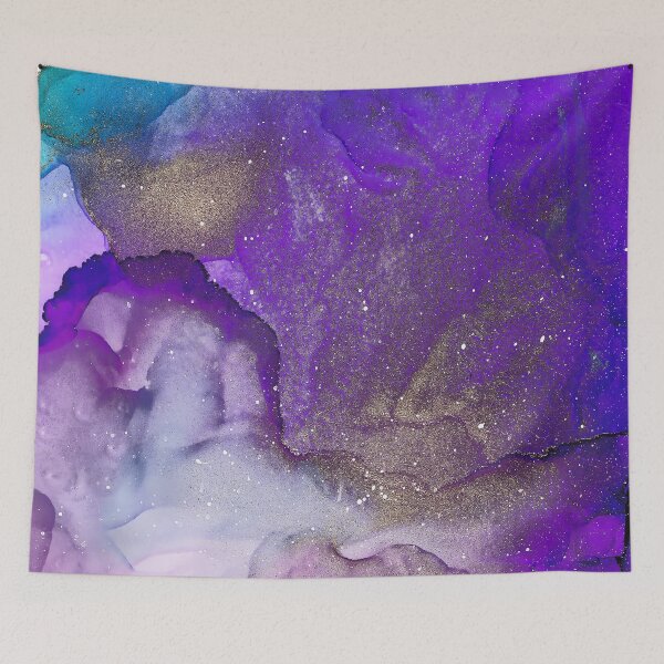 Item preview, unicorn colours - purple, blue, gold designed and sold by melaniab-art.