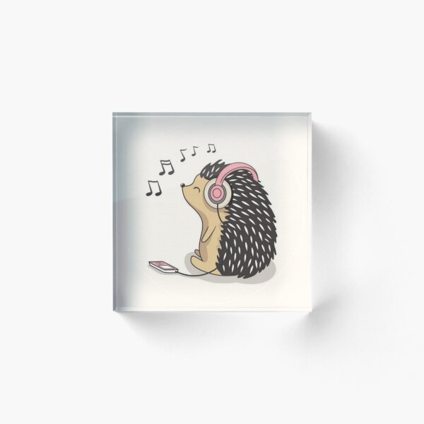 Item preview, Vibing Hedgehog designed and sold by RuthiesBubble.