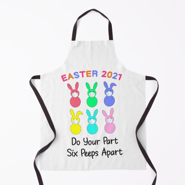 Item preview, Funny Easter 2021 Bunny Peeps - Do Your Part Six Peeps Apart designed and sold by JustBeStylish.