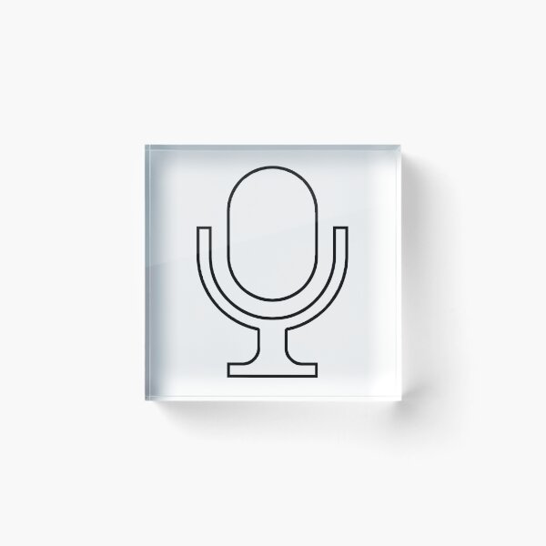 Item preview, Plain Tabletop Microphone Stencil - Diy Color Me In designed and sold by StencilGifts.