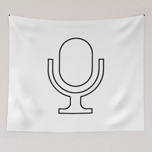 Item preview, Plain Tabletop Microphone Stencil - Diy Color Me In designed and sold by StencilGifts.