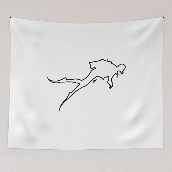 Item preview, Plain Scuba Diving Stencil - Diy Color Me In designed and sold by StencilGifts.