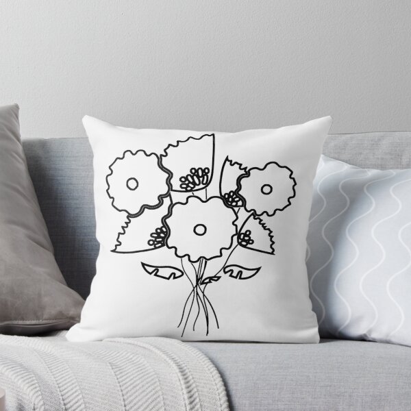Item preview, Plain Pink Flowers Stencil - Diy Color Me In designed and sold by StencilGifts.