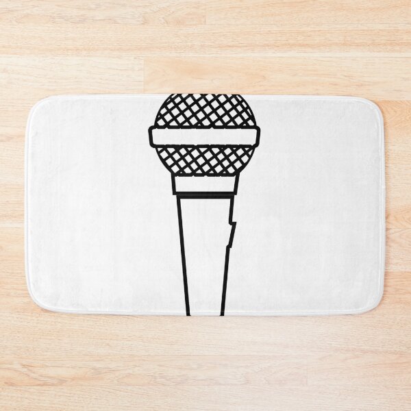 Item preview, Plain Microphone Karaoke Stencil - Diy Color Me In designed and sold by StencilGifts.