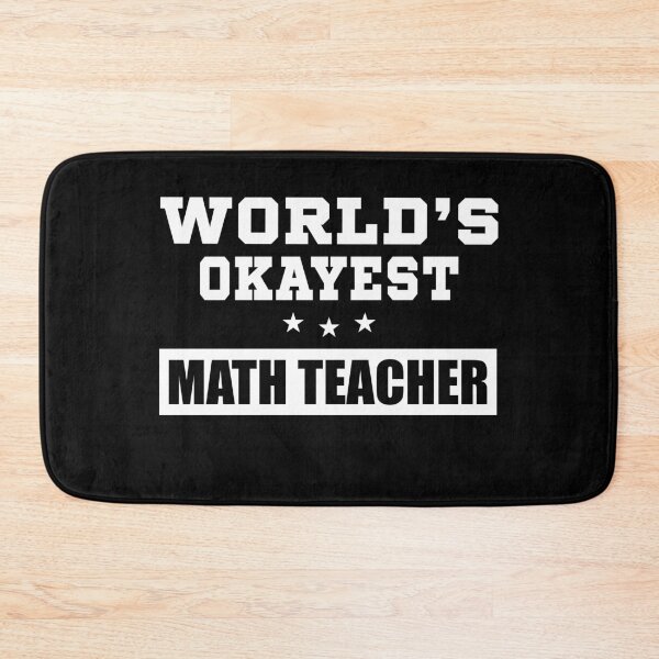 Item preview, World's Okayest math teacher funny quote 2021 designed and sold by BestUncommonTee.
