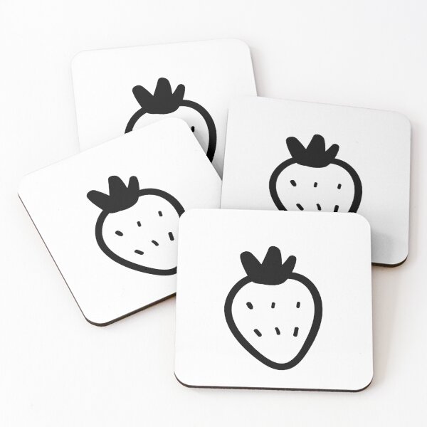 Item preview, Plain Kawaii Strawberry Stencil - Diy Color Me In designed and sold by StencilGifts.