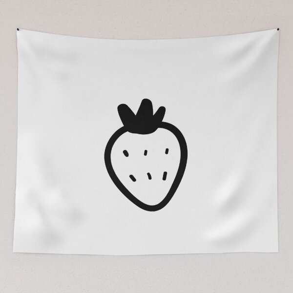 Item preview, Plain Kawaii Strawberry Stencil - Diy Color Me In designed and sold by StencilGifts.