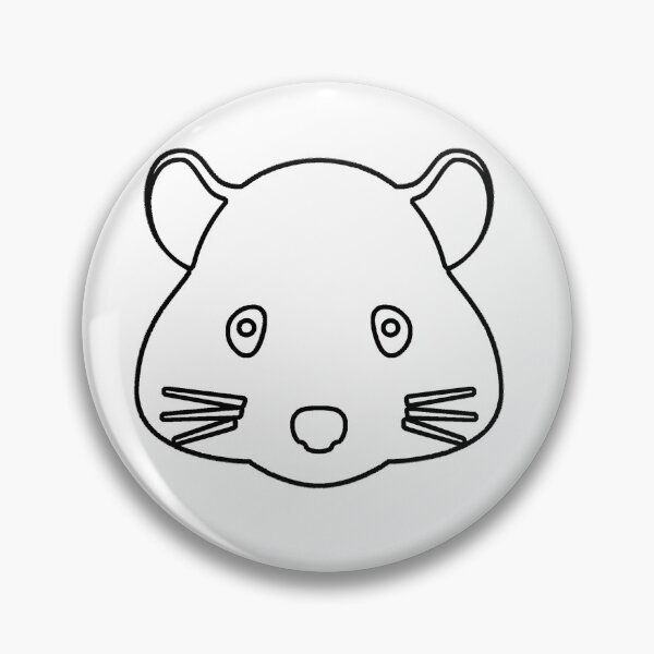 Artikelvorschau, Einfache Hamsterschablone - Diy Color Me In entworfen und verkauft von StencilGifts.