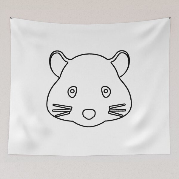 Item preview, Plain Hamster Stencil - Diy Color Me In designed and sold by StencilGifts.