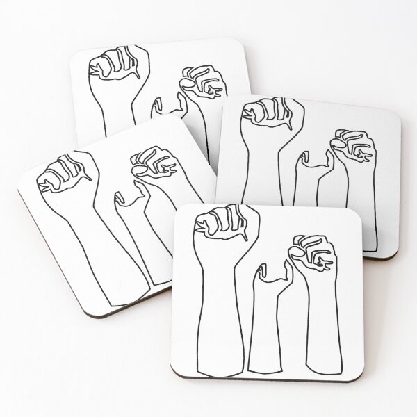 Item preview, Plain Fists In the Air Stencil - Diy Color Me In designed and sold by StencilGifts.