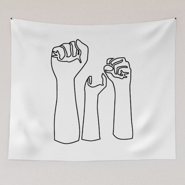 Item preview, Plain Fists In the Air Stencil - Diy Color Me In designed and sold by StencilGifts.