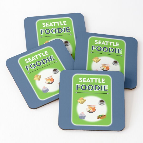 Item preview, Seattle Foodie - Fondo verde designed and sold by ThisNThatImages.