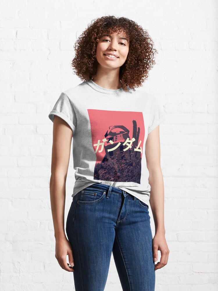 Alternate view of The Gundam Shirt | Mobile Suit RX-78-2 Pink Classic T-Shirt