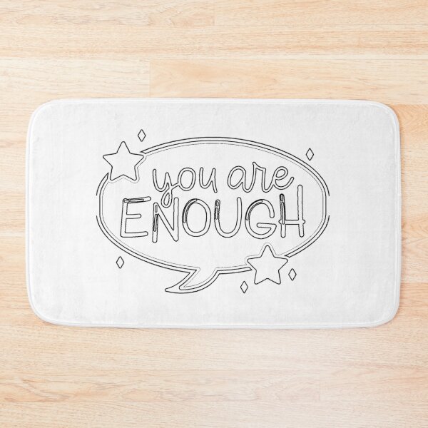 Item preview, Plain You Are Enough Chat Bubble Stars Stencil - Diy Color Me In designed and sold by StencilGifts.