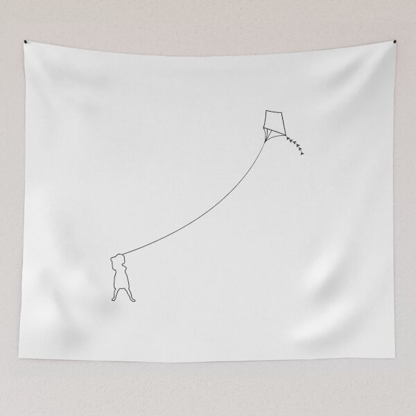Item preview, Plain Child Flying Kite Stencil - Diy Color Me In designed and sold by StencilGifts.