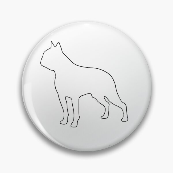 Artikelvorschau, Einfache Boston Terrier Schablone - Diy Color Me In entworfen und verkauft von StencilGifts.